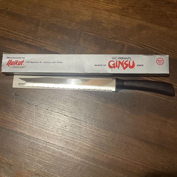 NEW ORIGINAL GINSU All Purpose KNIFE (As Seen On TV) Sharp SERRATED BLADE - Picture 1 of 12